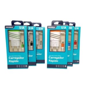 Carregador Rápido 5.1A – Original e Seguro