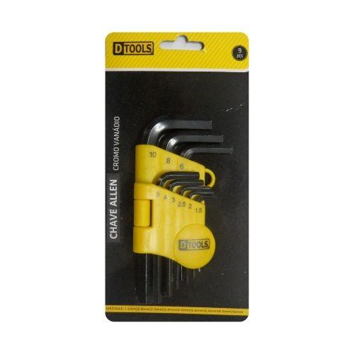 Jogo de Chaves Allen DTools – 10 Peças em Aço Carbono - Imagem 2