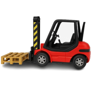 Miniatura Empilhadeira Cararama – Escala 1:43 com Palete