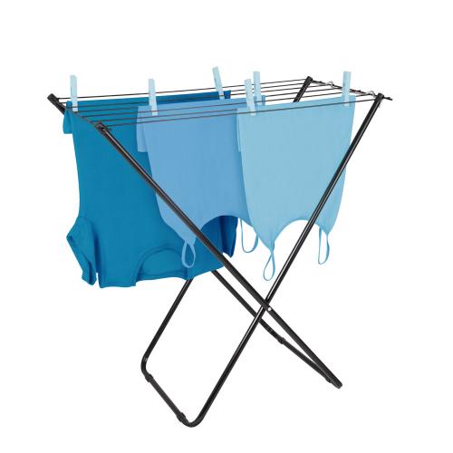 Varal de Chão Dobrável em Aço – Cor Preta - Imagem 2