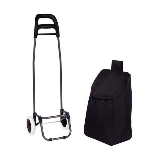 Carrinho de Feira com Bolsa Removível – Dobrável, Leve e Resistente - Imagem 2