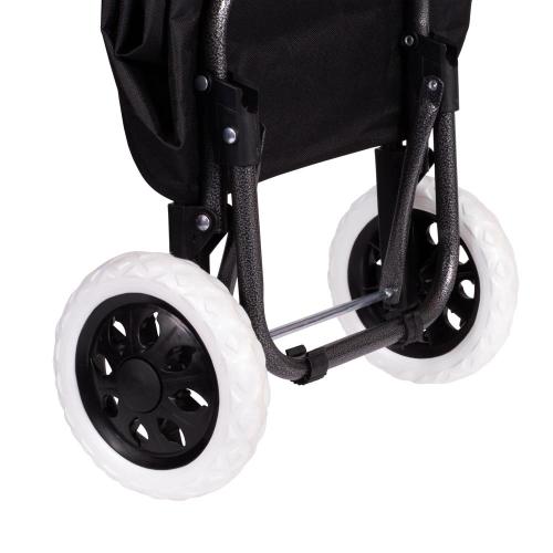 Carrinho de Feira com Bolsa Removível – Dobrável, Leve e Resistente - Imagem 3