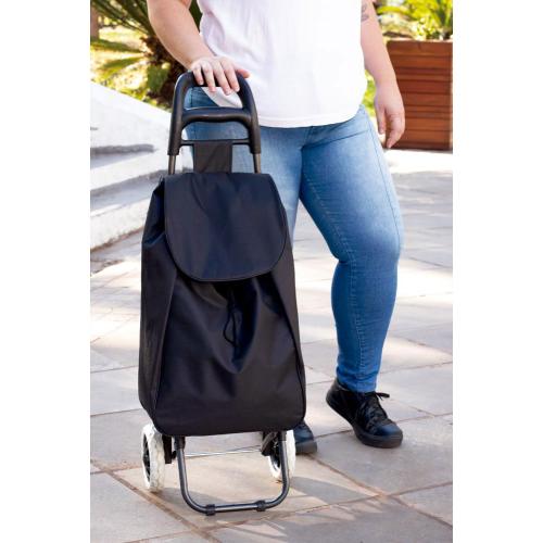 Carrinho de Feira com Bolsa Removível – Dobrável, Leve e Resistente - Imagem 4