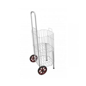 Carrinho de Feira em Metal com Rodas Reforçadas