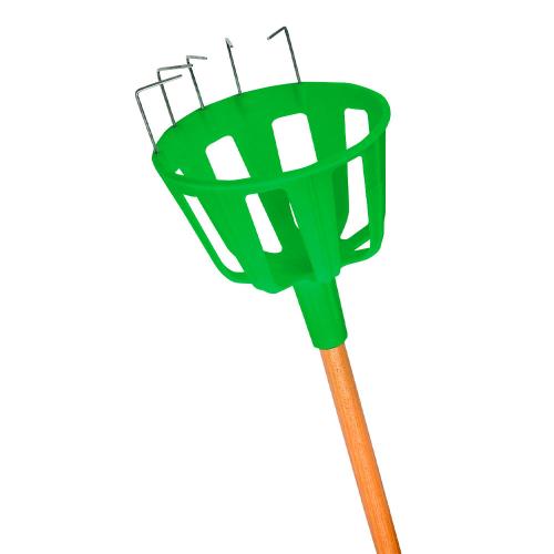 Colhedor de Frutas com Cabo – Cesto Coletor com Ganchos